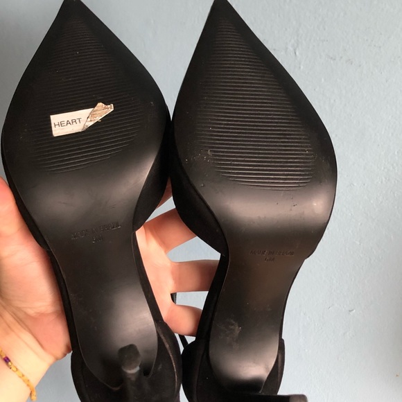 Steve Madden Heart Nubuck Leather Lace Up Heels - Picture 12 of 15